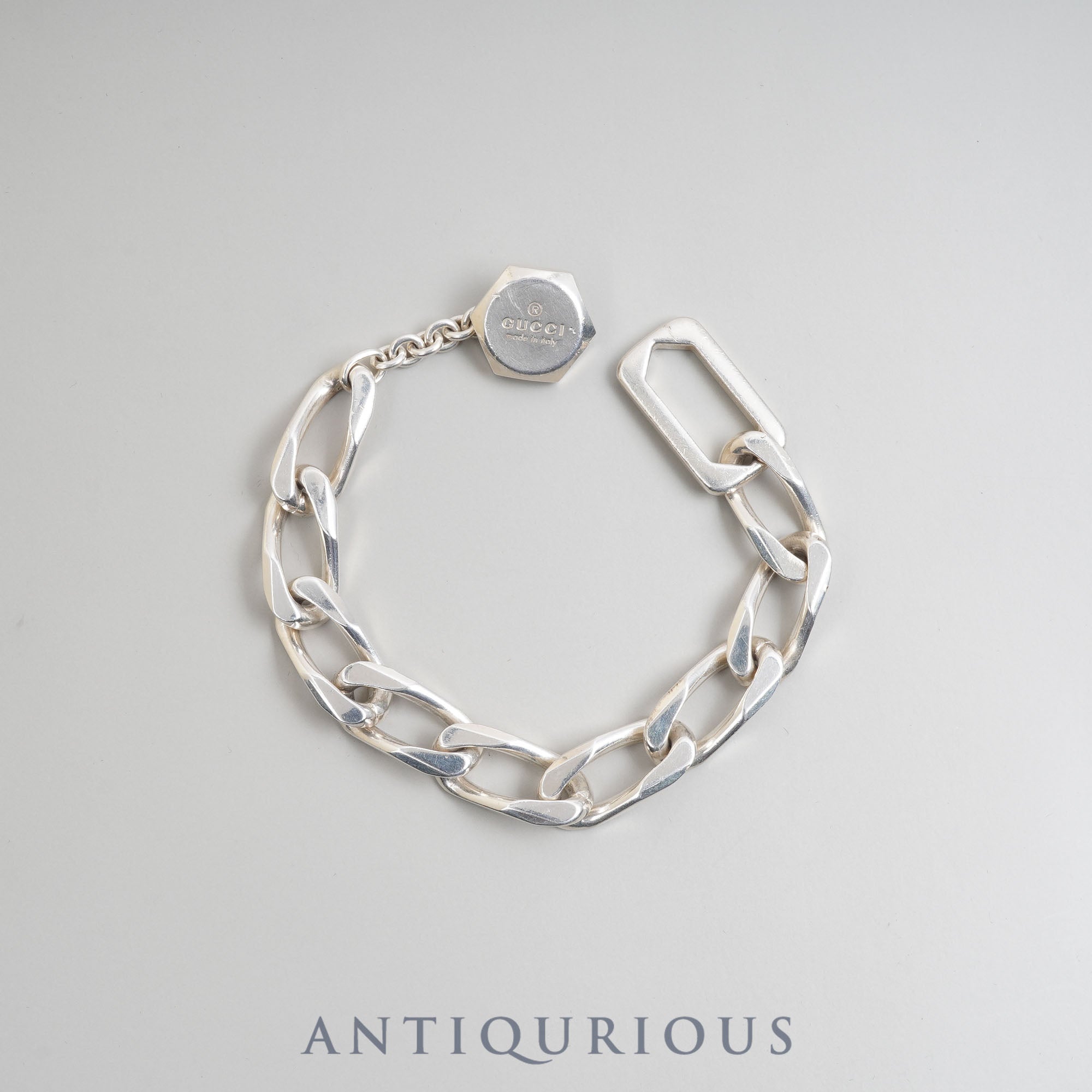 Bracelet Bangle Figaro Chain SV925