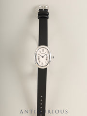 Cartier Baignoire SM W1516856 / 1955 Quartz Cal.057 750WG Leather Original Pin Buckle (750WG) White Roman Dial (SWISS marking) Box Overhauled