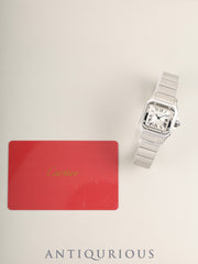 Cartier Santos Galbée SM 2423 Automatic Cal.077 SS/SS Silver Guilloché Dial (SWISS MADE marked), Warranty (2016), Overhauled