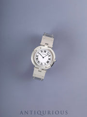 Cartier Santos Vendôme LM 81925 Quartz Stainless Steel White Roman Dial (SWISS MADE) Completely serviced (full maintenance) at a Cartier boutique