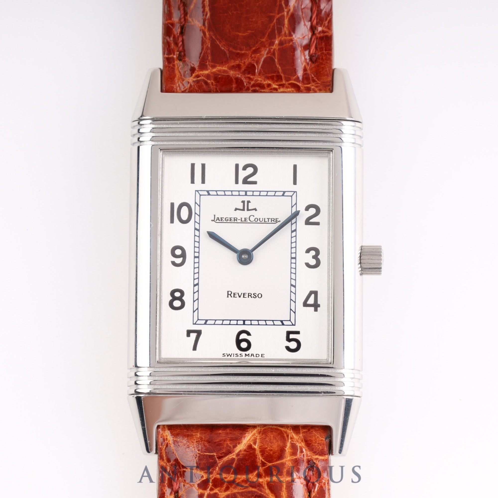 JAEGER LECOULTRE ジャガー・ルクルト REVERSO CLASSIC レベルソクラシック 250.8.86/Q2508420 手巻き Cal.846/1 SS 革 純正尾錠 シルバー文字盤 箱 保証書（1997年）