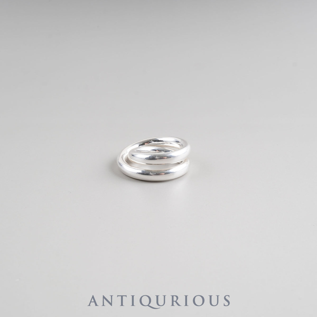 Hermes Vertige Sterling Silver Ring #50