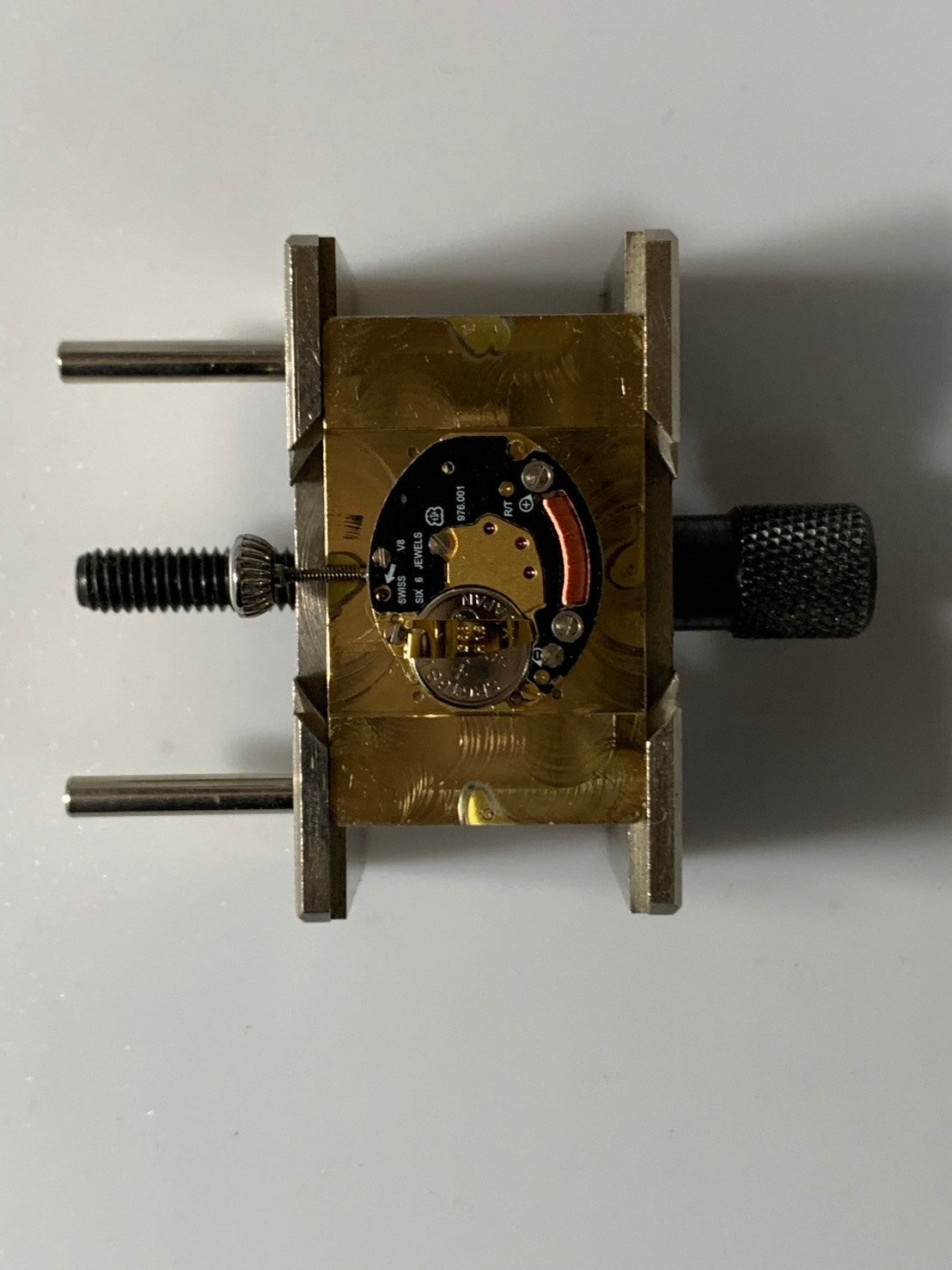 Tiffany Gallery Z3001.10.10A61A50A Quartz Caliber ETA976.001 Stainless Steel Leather Strap with Genuine Stainless Steel Buckle, Blue Arabic Dial, Overhauled