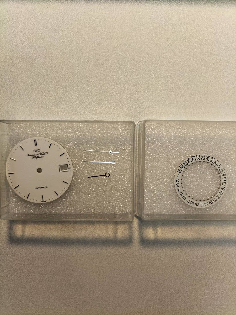 IWC Portofino IW351324 Automatic Caliber C37521 Stainless Steel Leather Strap with Aftermarket Buckle (SS) White Dial Overhauled