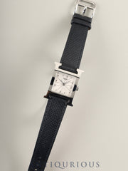 エルメス H WATCH Hウォッチ HH1.210 クォーツ Cal.901.001 SS 純正革ベルト（□H刻印：2004年）純正尾錠（SS）ホワイト文字盤 オーバーホール済み
