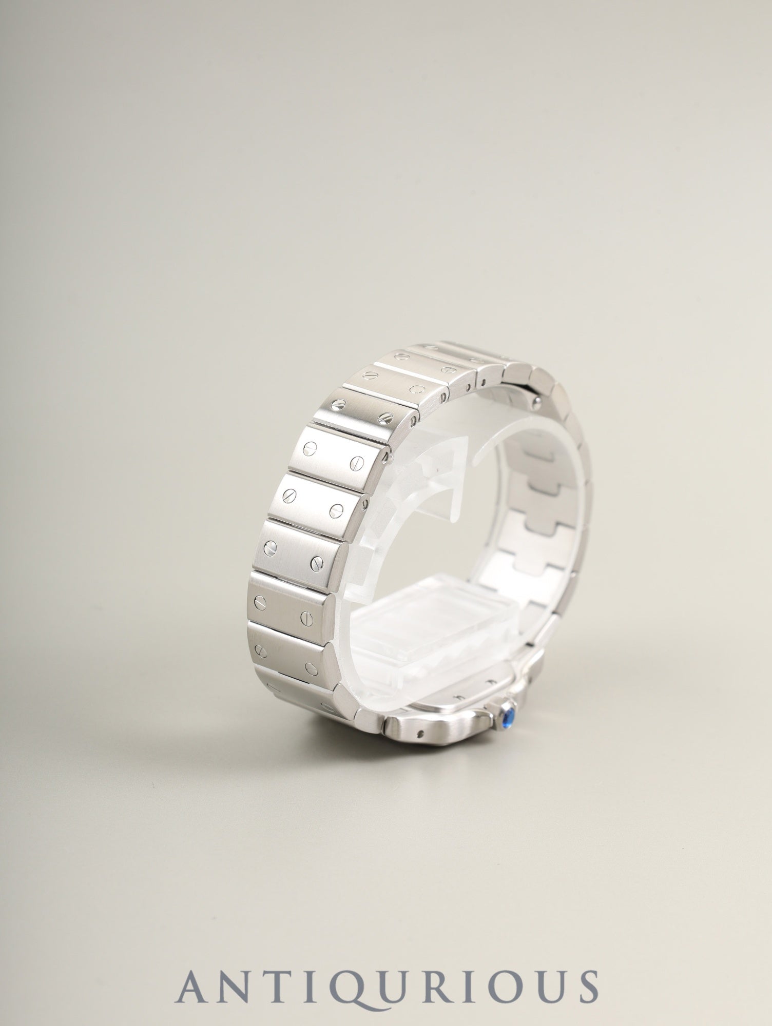 Cartier Santos Galbee SM W20056D6 / 1565 Quartz Caliber - Stainless Steel Ivory Roman Dial Completely Serviced at a Cartier Boutique