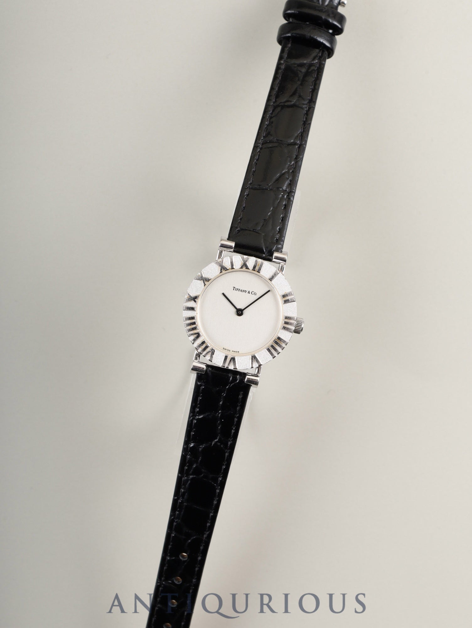 ティファニー アトラス SV CASE L0640 クォーツ Cal.976.001 SV925 革