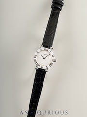 ティファニー アトラス SV CASE L0640 クォーツ Cal.976.001 SV925 革 純正尾錠（SS） シルバー文字盤 オーバーホール済み