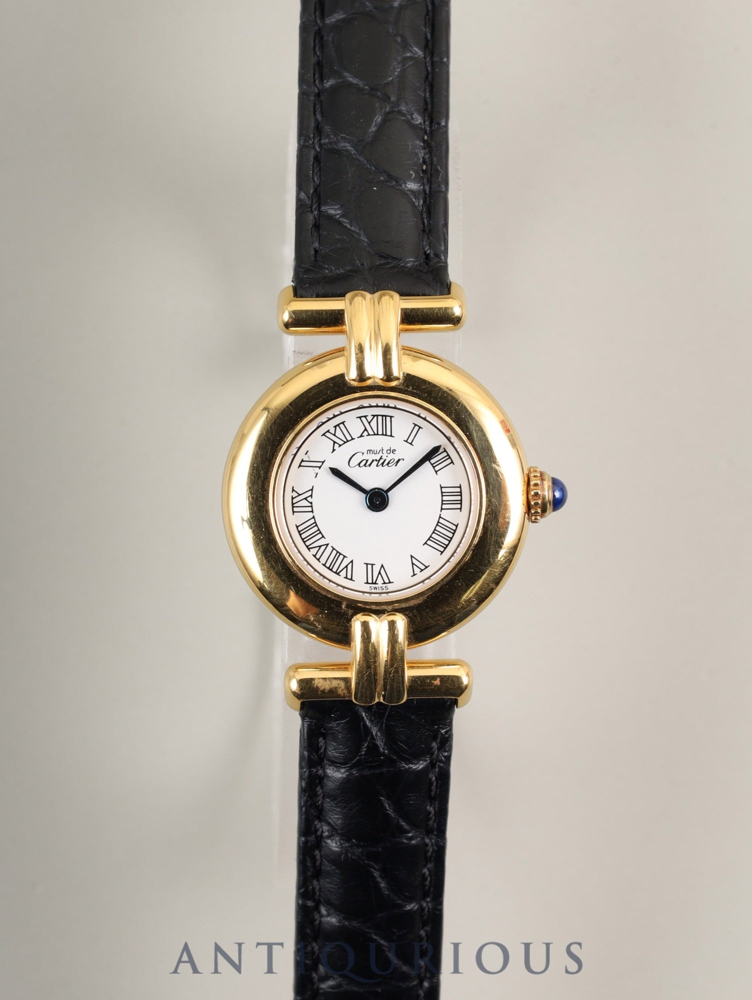 カルティエ マストコリゼ W1011554 / 2414 クォーツ Cal.157 SV925 革