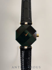 センチュリー エンパイヤ タイム ジェム  クォーツ Cal.ETA280.002 750 ダイヤ 革 純正尾錠（GP） グリーン文字盤 オーバーホール済み