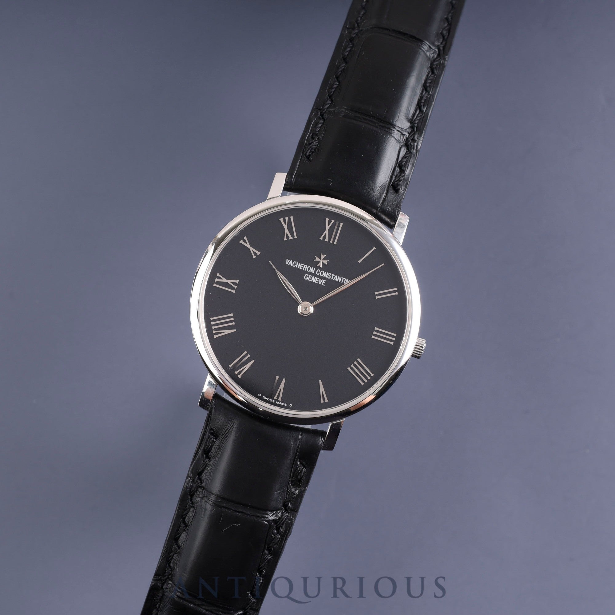 Vacheron Constantin Essential Flat 31160/000G-8996 Manual winding Cal.1132 WG Leather Black dial 33.0mm *Complete service completed on 6/12/2023