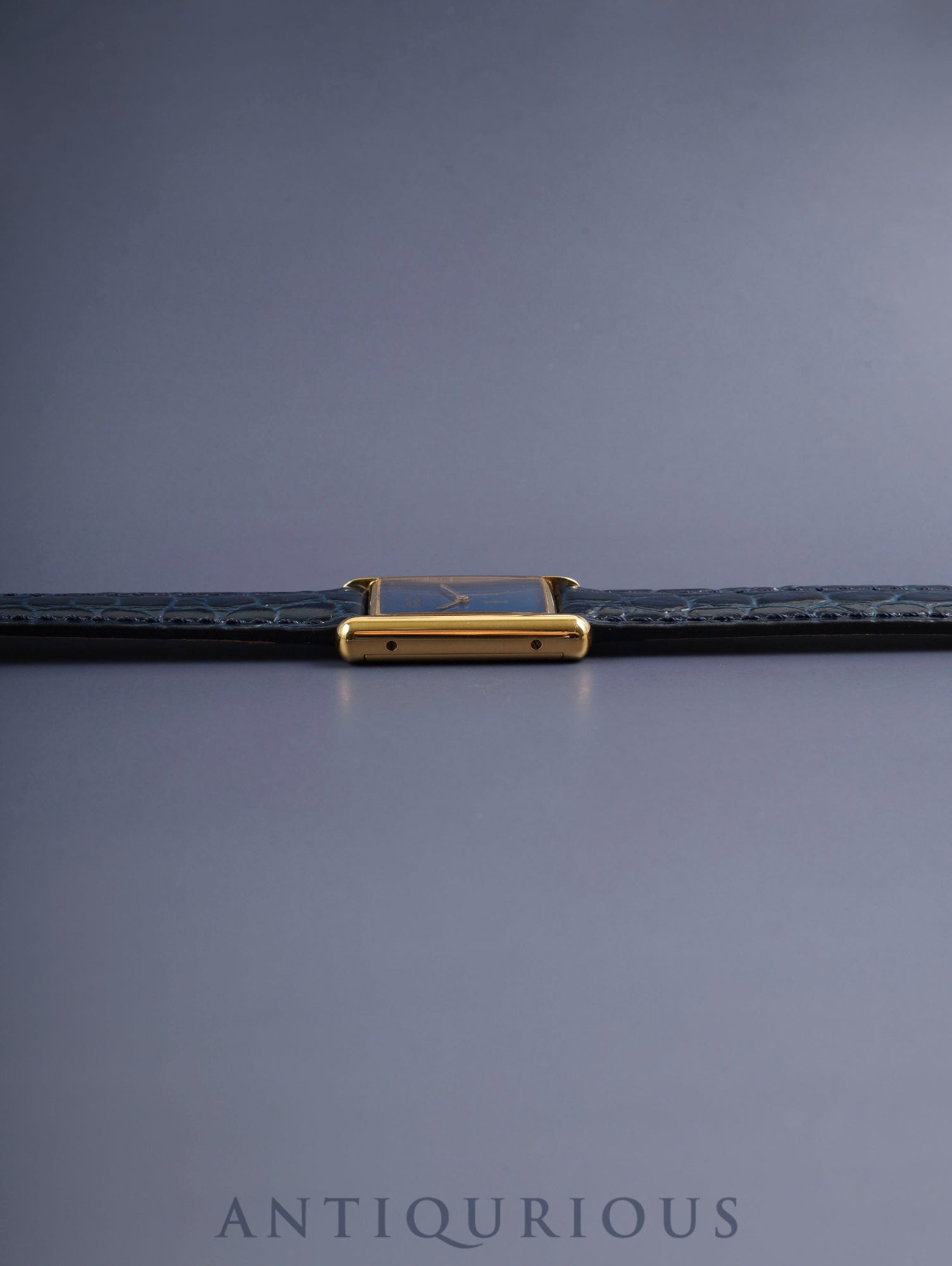 カルティエ マストタンク LM 手巻き Cal.78-1 SV925 革 純正ピンバックル（GP）ラピスラズリ文字盤（SWISS表記 ）オーバーホール済み 新品仕上げ済み