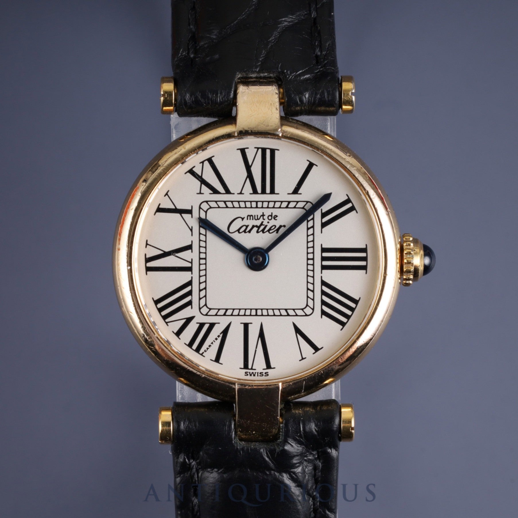 Cartier Must Vendome VLC SM W1005354 / 1851 Quartz Cal.90 SV925 Leather Genuine D Buckle (GP) Opalan Dial Box Overhauled