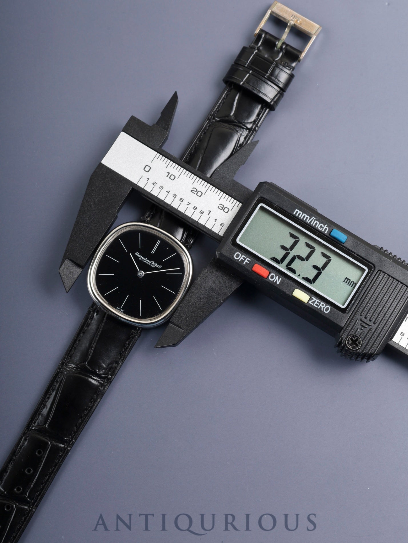 IWCオールドインター 2584 手巻き SS 革 純正ピンバックル（SS