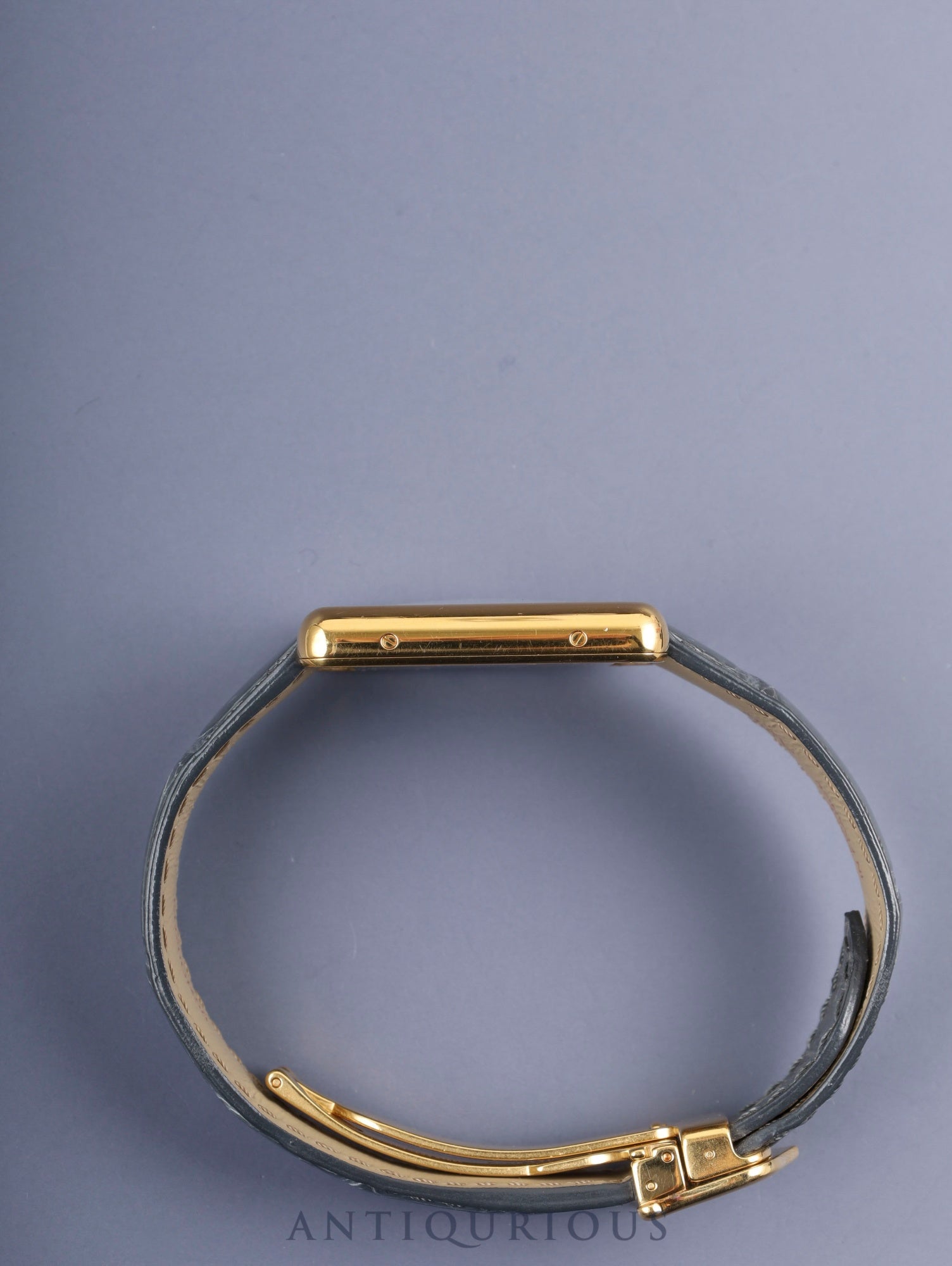 カルティエ マストタンク GM（XL） W1017454 / 2413 クォーツ Cal.687 SV925 純正革ベルト 純正Dバックル（GP）アイボリーローマン文字盤 箱 冊子 保証書 （2004年） オーバーホール済み