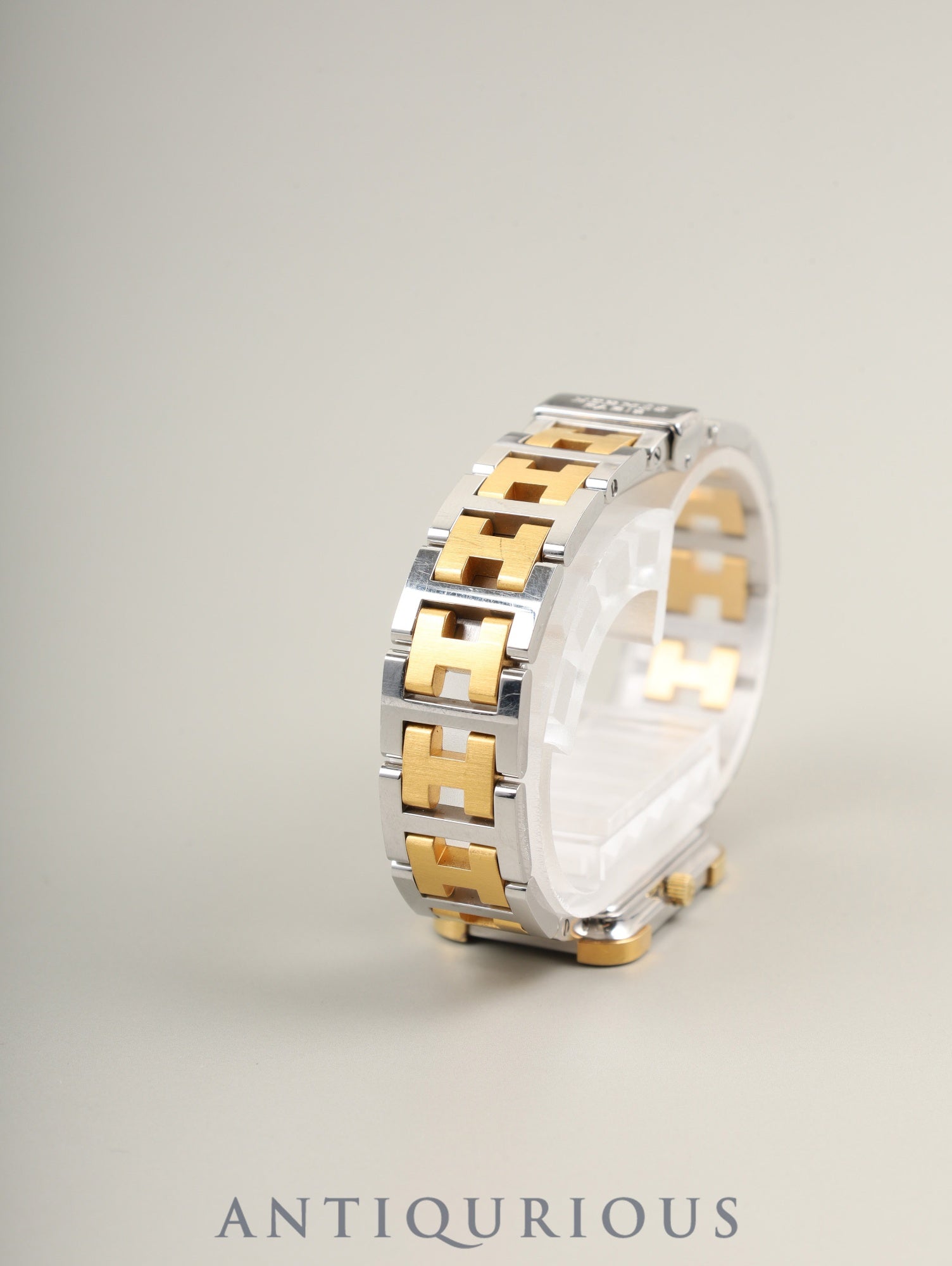 エルメス クロアジュール CR1.240 クォーツ Cal.976.001 SS/GP  SS/GP ホワイト文字盤 オーバーホール済み