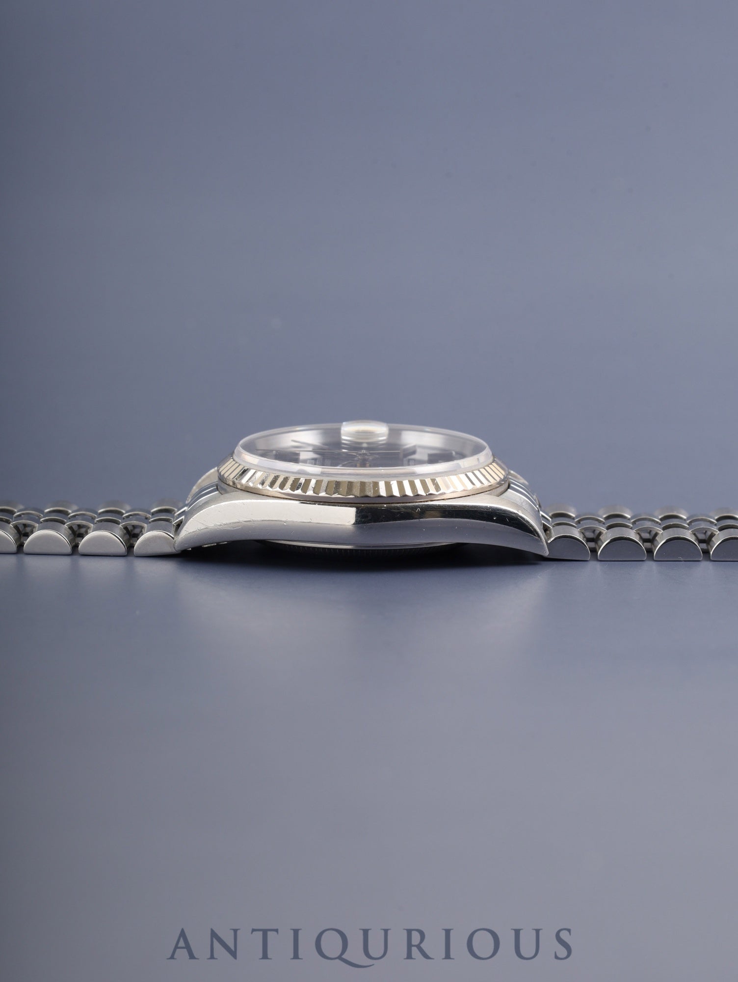 ロレックス デイトジャスト 16234 自動巻き Cal.3135 SS/WG SS ブラック文字盤 U番（1997） 保証書（1999年） 国際サービス保証書（2018年）オーバーホール済み