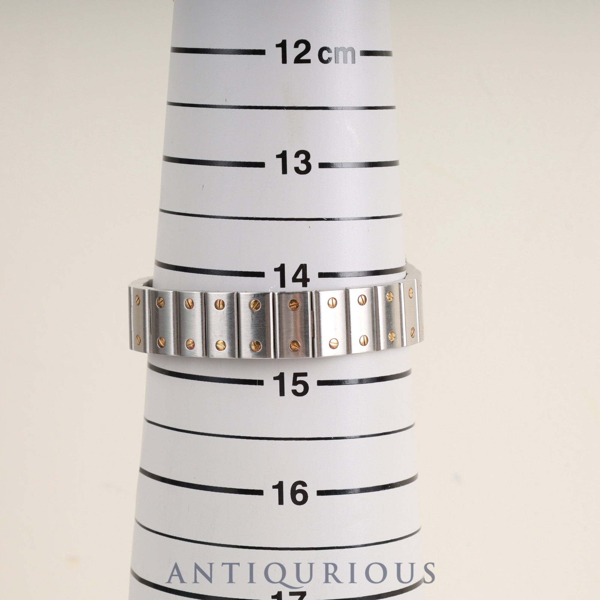 Cartier Santos Galbee SM W20012C4 / 1567 Quartz Cal.157 SS/YG White Roman Dial Overhauled