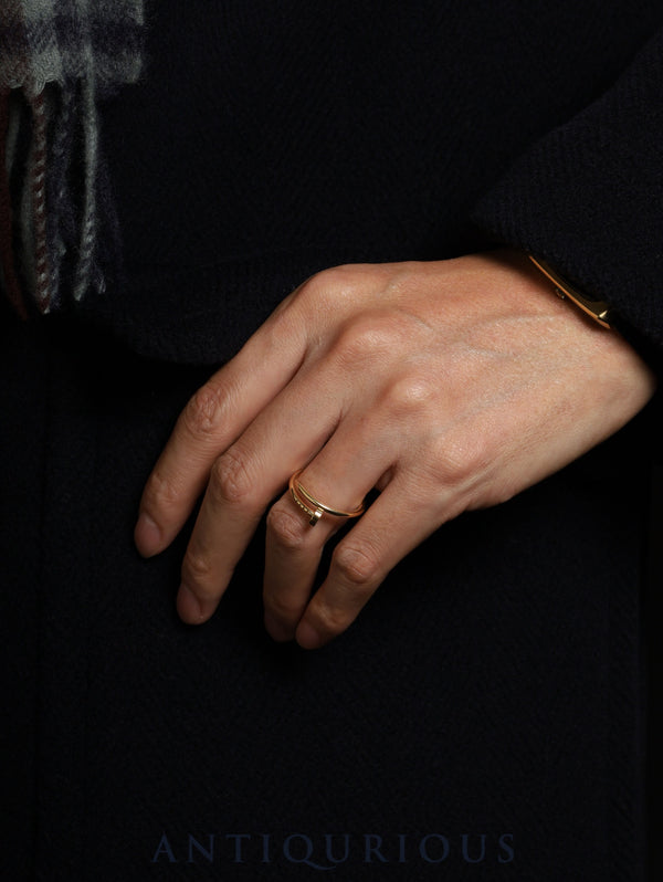 カルティエ リング ジュスト アンクル SM Au750 #58 箱 証明書（2024年）