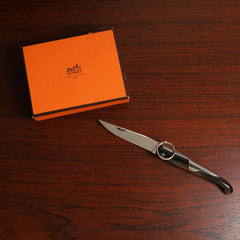 Hermes Paper Knife Buffalo Horn/Metal Box