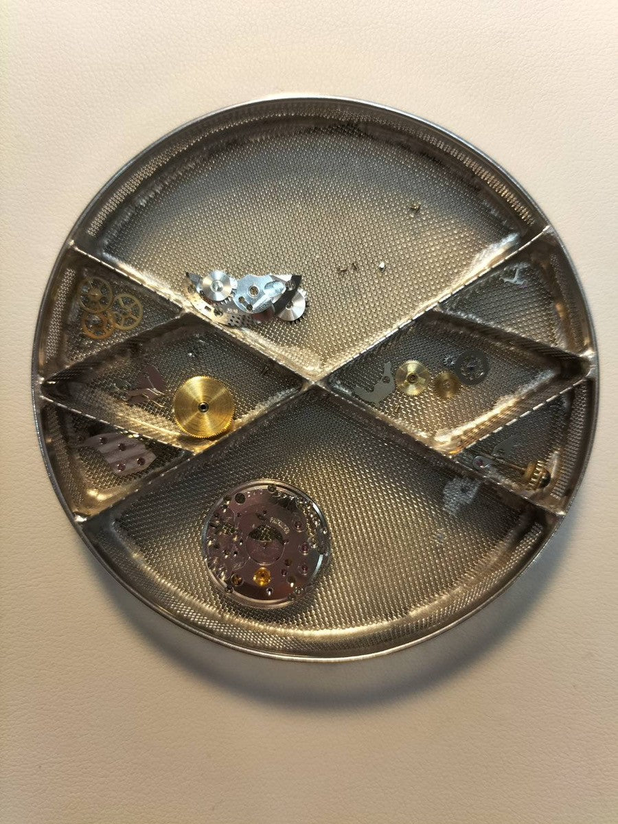 カルティエ マストタンク LM 手巻き SV925 革 純正尾錠（GP) アイボリーローマン文字盤 オーバーホール済み