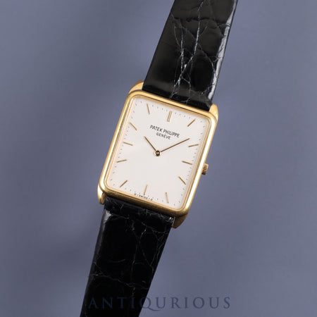 PATEK・PHILIPPE パテック・フィリップ GONDOLO ゴンドーロ 3803 手巻き Cal.177 YG 純正革ベルト 純正尾錠（750）シルバー文字盤 オーバーホール済み