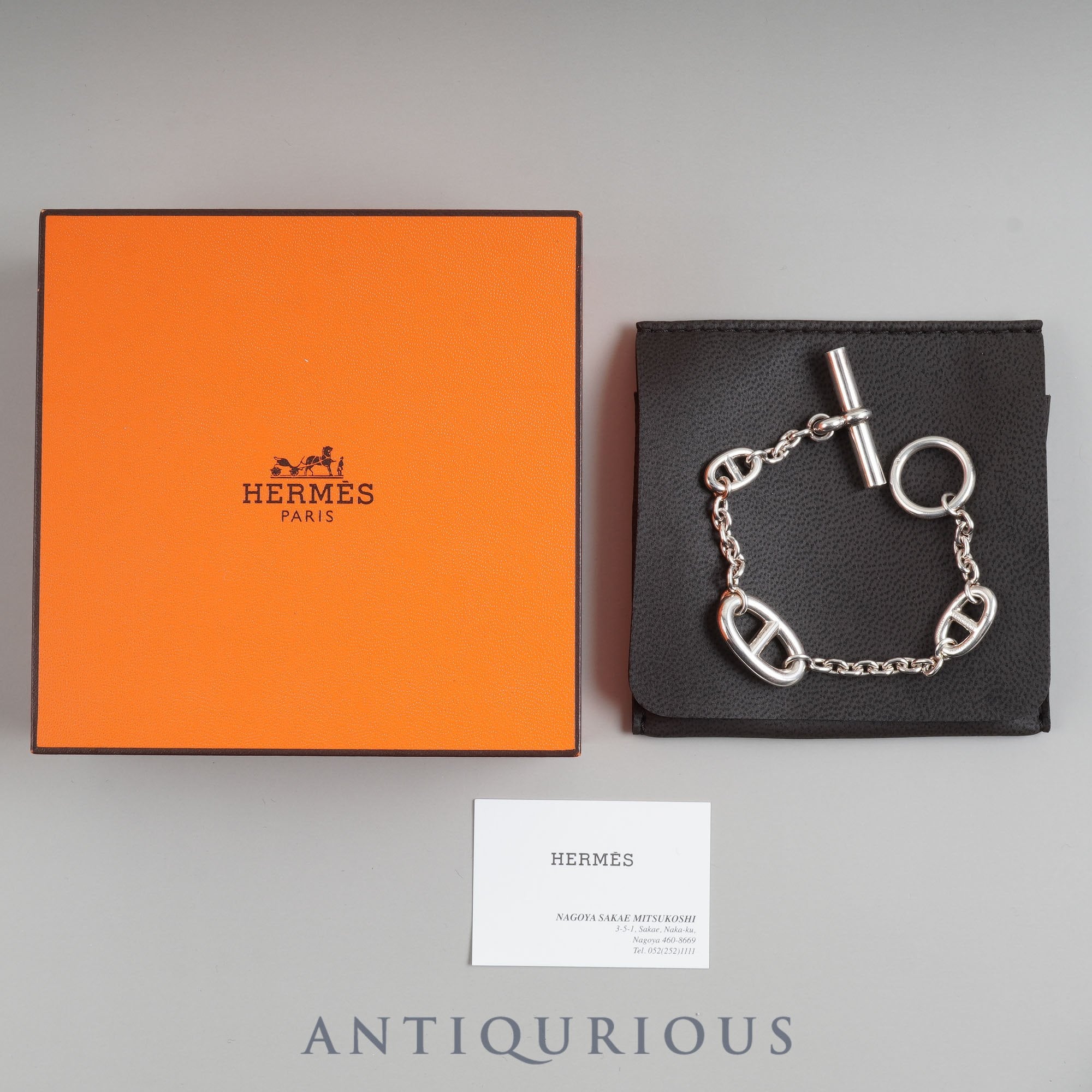 Hermes Bracelet Chaine d'Ancre Farandoule ST SV925 Box