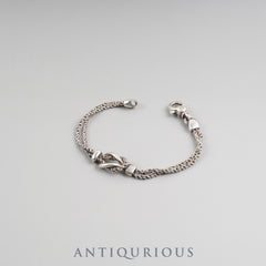 ティファニー ブレスレット センターノットダブルロープ スターリングシルバー