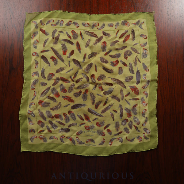 Hermès Carré 45 Scarf, Plumes, Feather, 100% Silk, Box