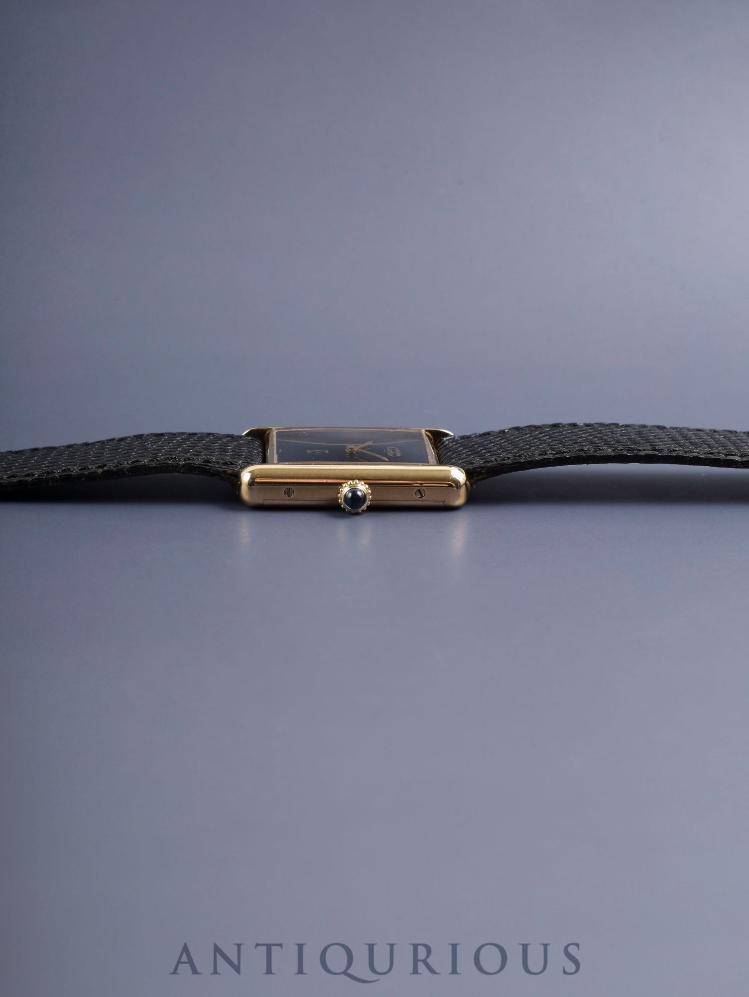 カルティエ マストタンク LM 手巻き Cal.78-1 SV925 純正革ベルト 純正ピンバックル（GP）オニキス文字盤（SWISS表記 ）オーバーホール済み