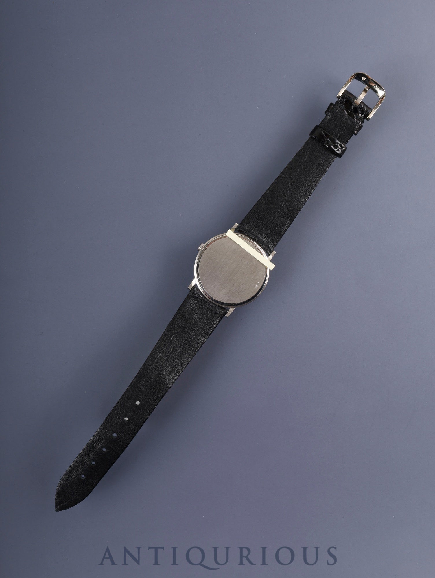 オーデマ・ピゲ エクストラフラット 4791BC.0.0002 手巻き Cal.2080 750WG 純正革ベルト 純正尾錠（750WG） シルバー文字盤 タグ オーバーホール済み