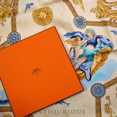 Hermes scarf Carre 90 sailboat SILK 100% box card
