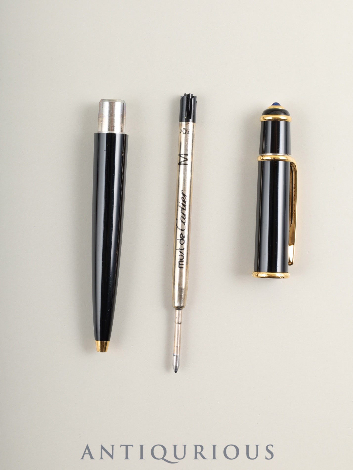 Cartier Diabolo GP Twist Ballpoint Pen with Unused Genuine Refill (Black, Medium)