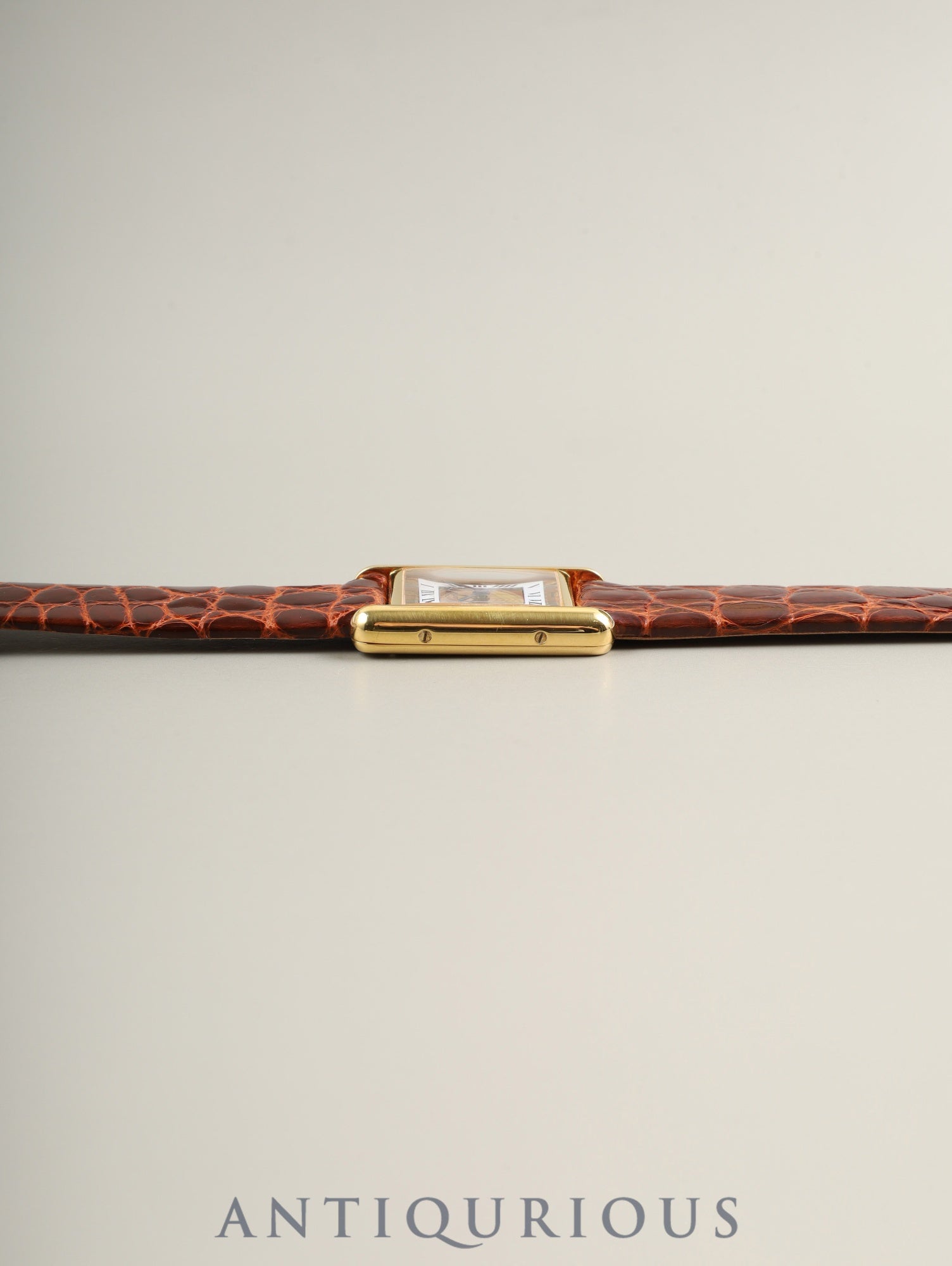 カルティエ マストタンク SM 3 66001 クォーツ Cal.66 SV925 革 純正ピンバックル（GP） フロントトリニティ文字盤（SWISS表記）  オーバーホール済み 新品仕上げ済み