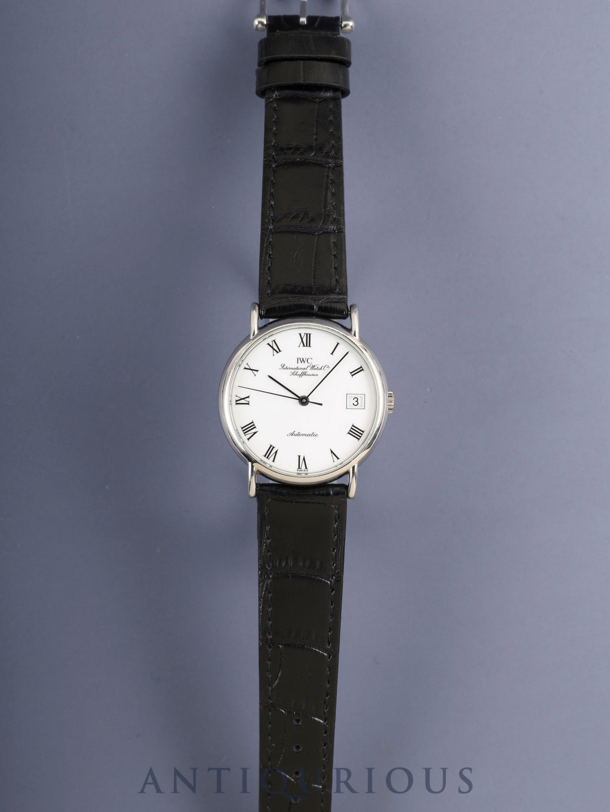IWC  ポートフィノ IW351334 自動巻き Cal.- SS 革 純正ピンバックル（SS）ホワイトローマン文字盤（SWISS表記）オーバーホール済み