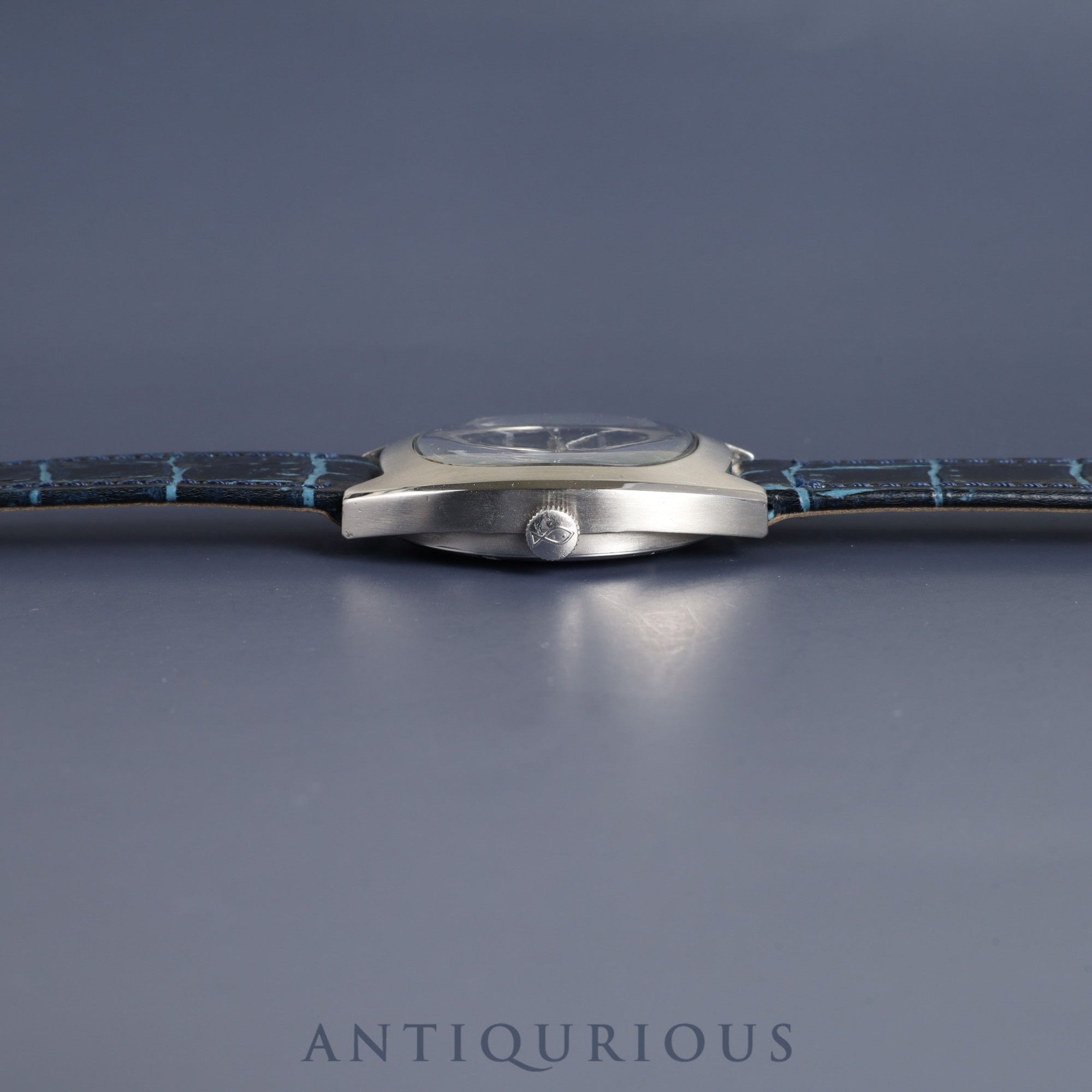 IWC オールドインター シャウハウゼン TVスクリーン 1872 自動巻き Cal.8541B SS 革 社外尾錠（SS） ブルー文字盤 オーバーホール済み アイダブリュシー