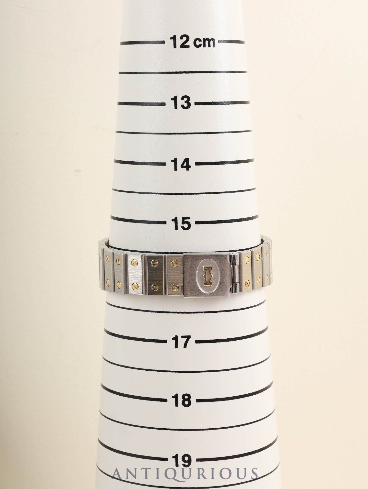 Cartier Santos Carrée LM 45168381 / 2961 Automatic Cal.2671 SS/YG SS/YG Garnet Dial Bordeaux Dial Box, Papers, Booklets (1987 / Named) Overhauled