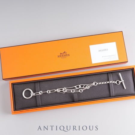 Hermes Bracelet Chaine d'Ancre Punk SV925 ST Box Card