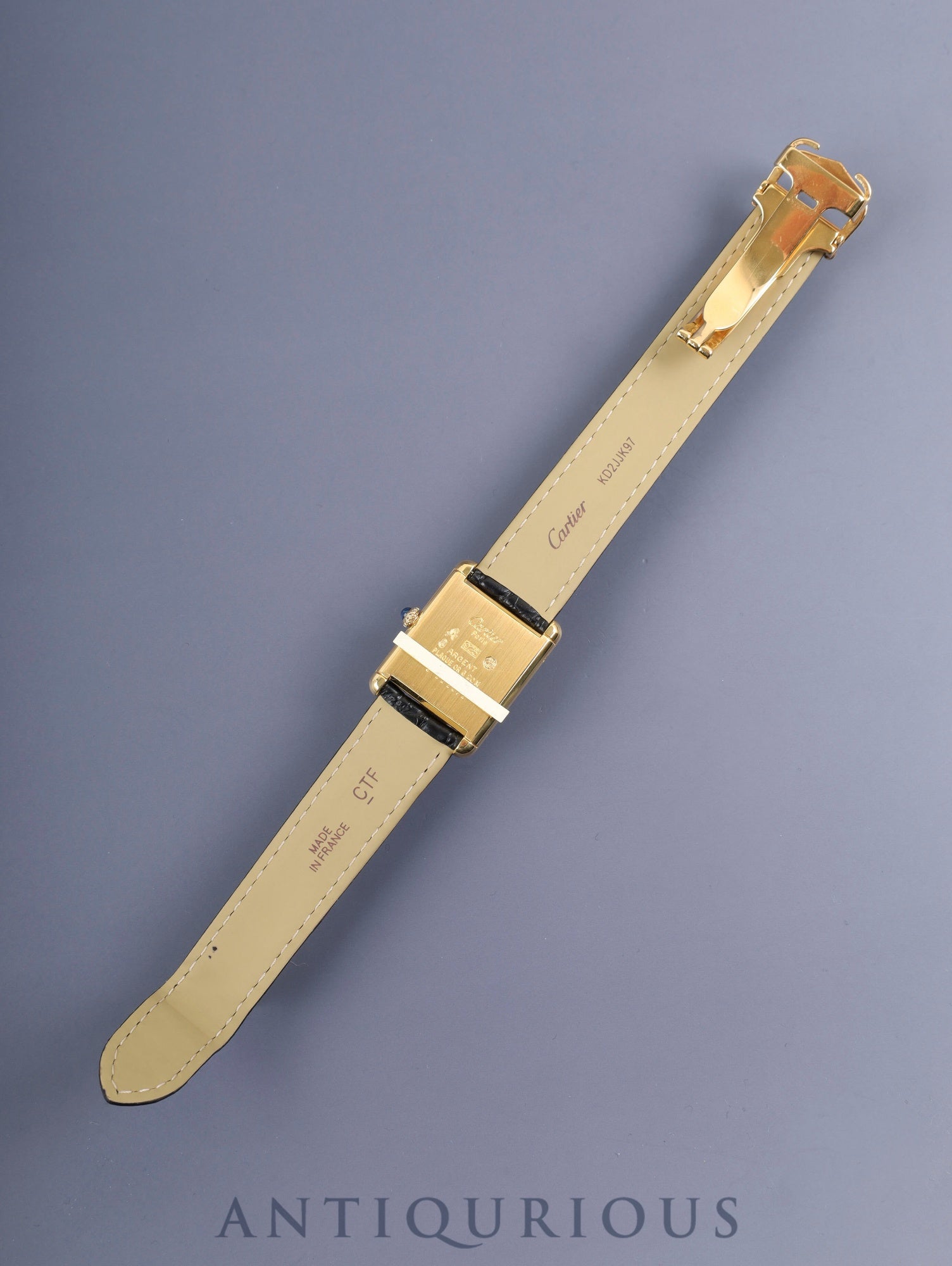 カルティエ マストタンク LM 手巻き Cal.78-1 SV925 純正革ベルト 純正Dバックル（GP）ブラックローマン文字盤（SWISS表記）1976年頃～1981年頃 オーバーホール済み 新品仕上げ済み