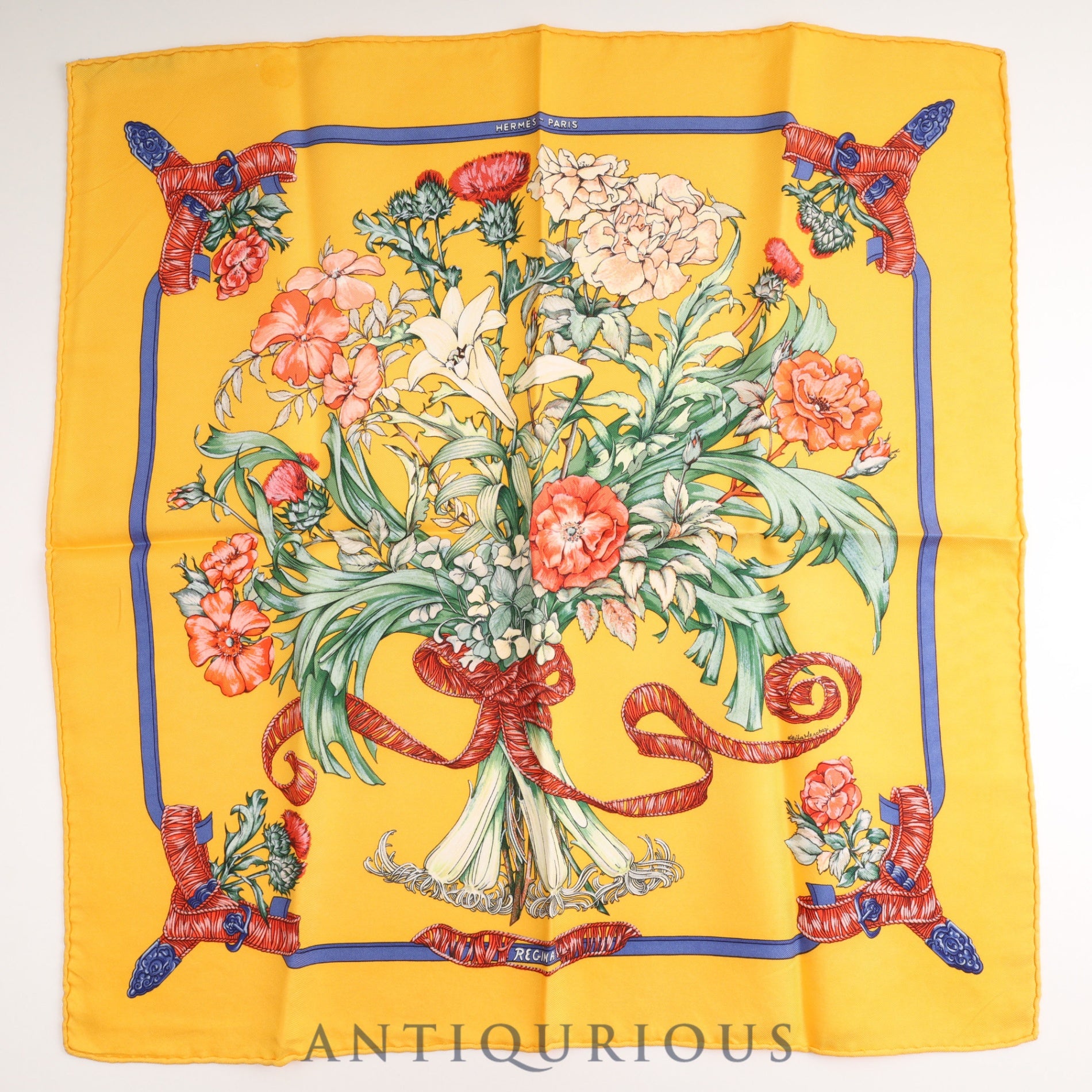 Hermes Scarf Carre 45 REGINA SILK 100%