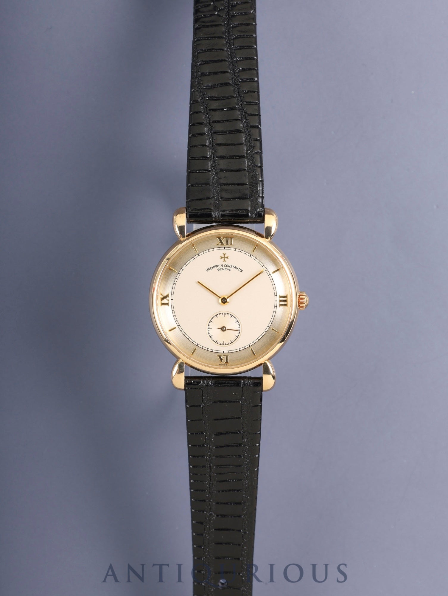 ヴァシュロン・コンスタンタン ヒストリカル ルネサンス 92084/1 手巻き Cal.1014/1 750YG 革 純正ピンバックル（750YG）ゴールド文字盤 箱 ケース オーバーホール済み