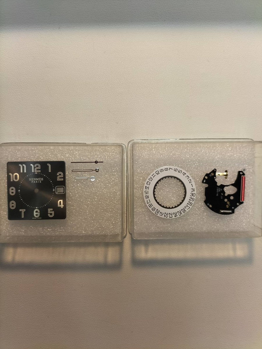 エルメス ケープコッド CC1.810 クォーツ SS 革 純正尾錠（SS）グレーアラビア文字盤 保存袋 オーバーホール済み