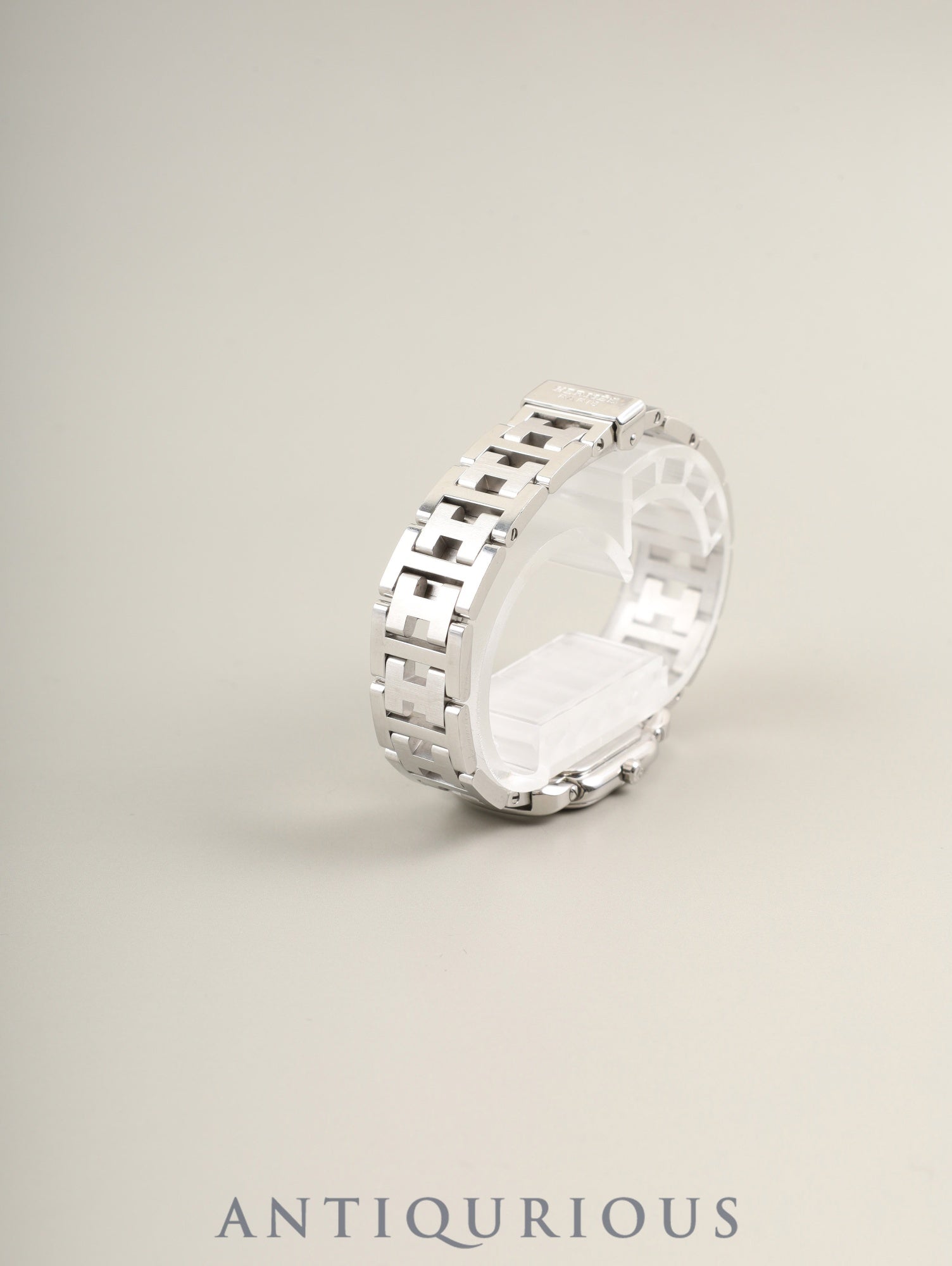 エルメス ラリー RA1.210 クォーツ Cal.976.001 SS SS ホワイト文字盤 オーバーホール済み