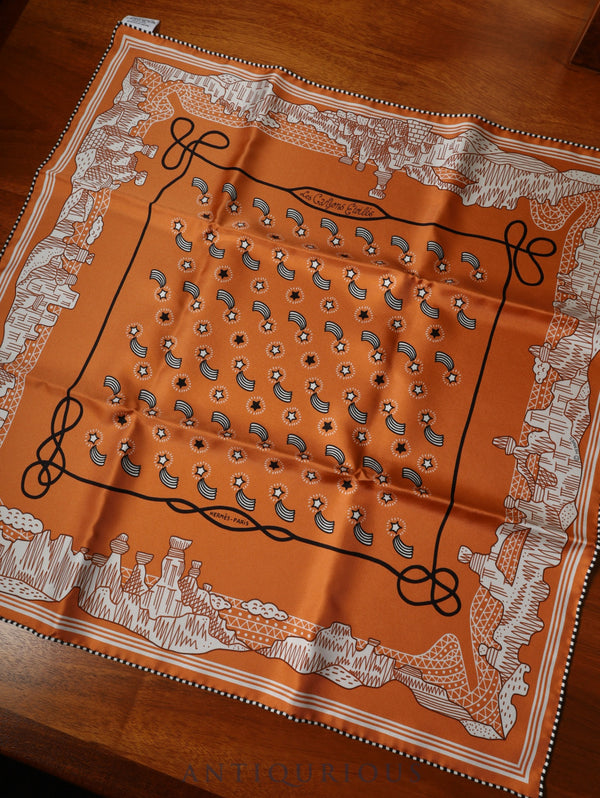 エルメス スカーフ カレ55 峡谷から星たちへ SILK100% 箱
