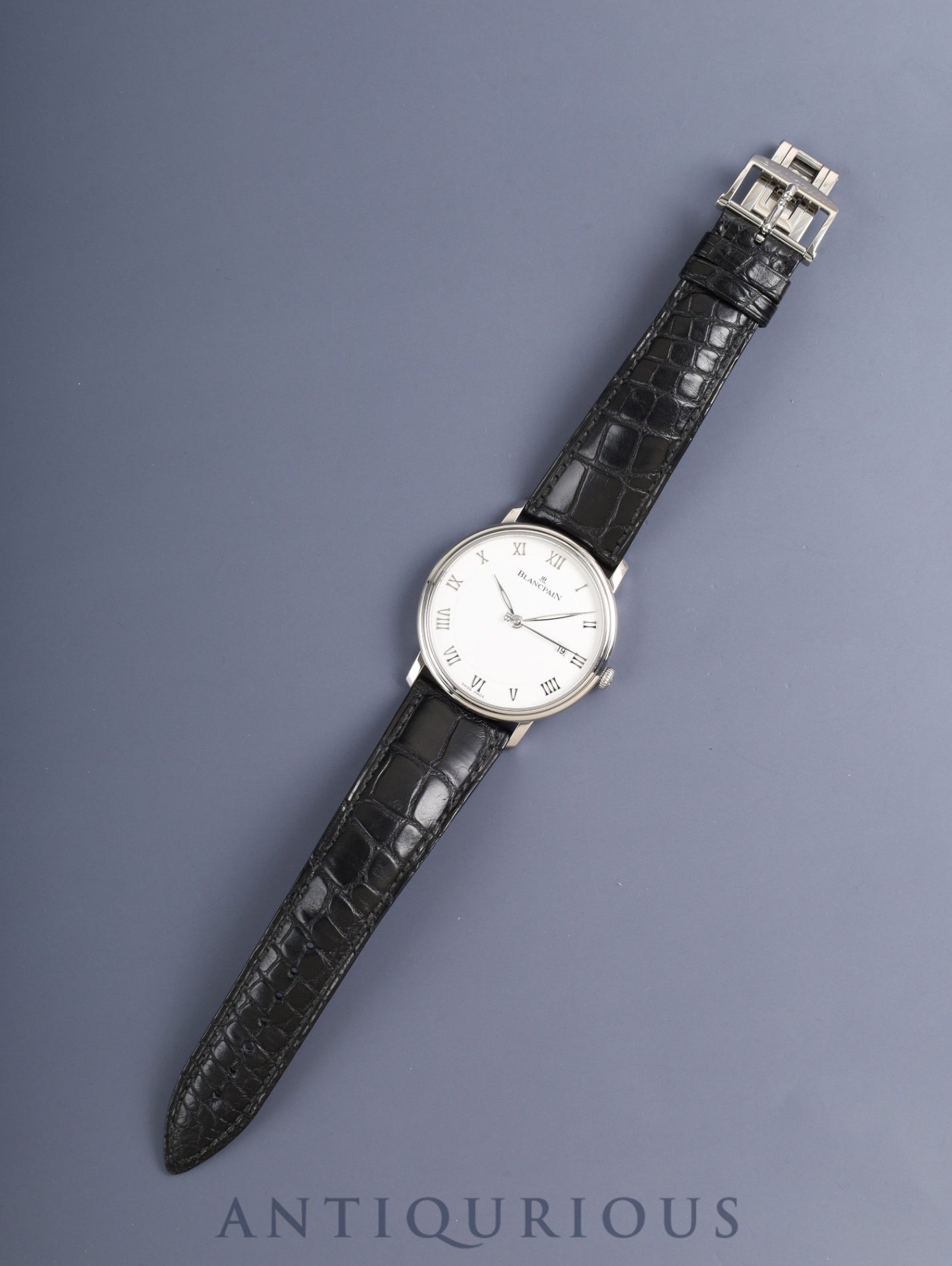 Blancpain Villeret Ultra-Slim 6651-1127-55B Automatic Cal.1151 SS Original leather strap Original buckle (METAL) White dial Box Warranty card (undated) Overhauled