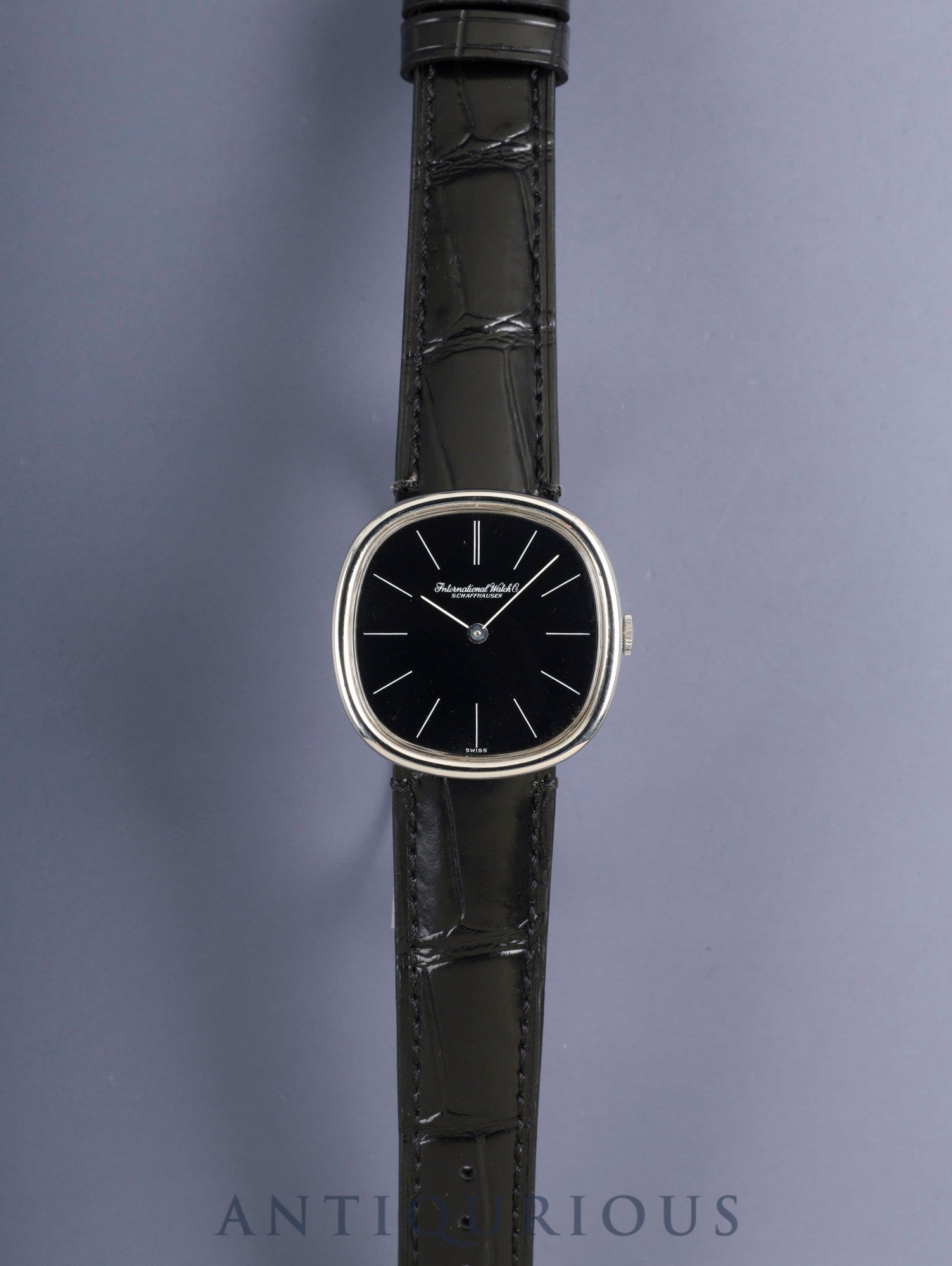 IWCオールドインター 2584 手巻き SS 革 純正ピンバックル（SS