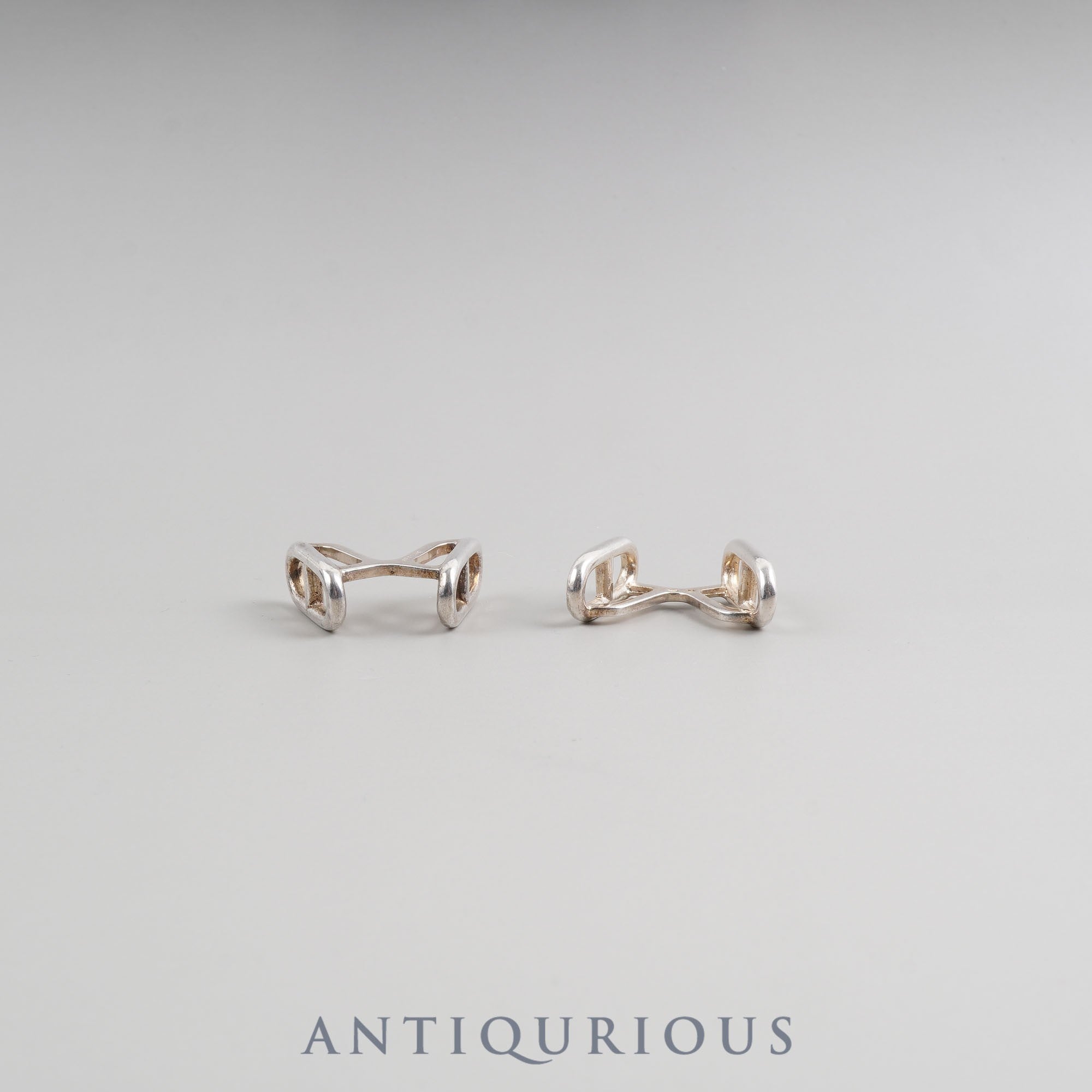 エルメス カフリンクス シェーヌダンクル ファランドール シルバーホールマーク