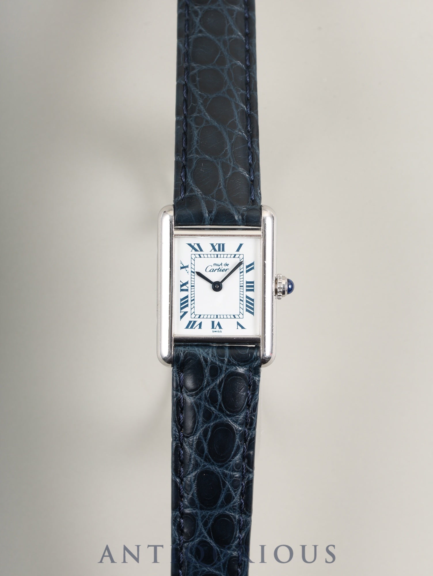 カルティエ マストタンク SM 1614 クォーツ Cal.057 SV925 SV925 革