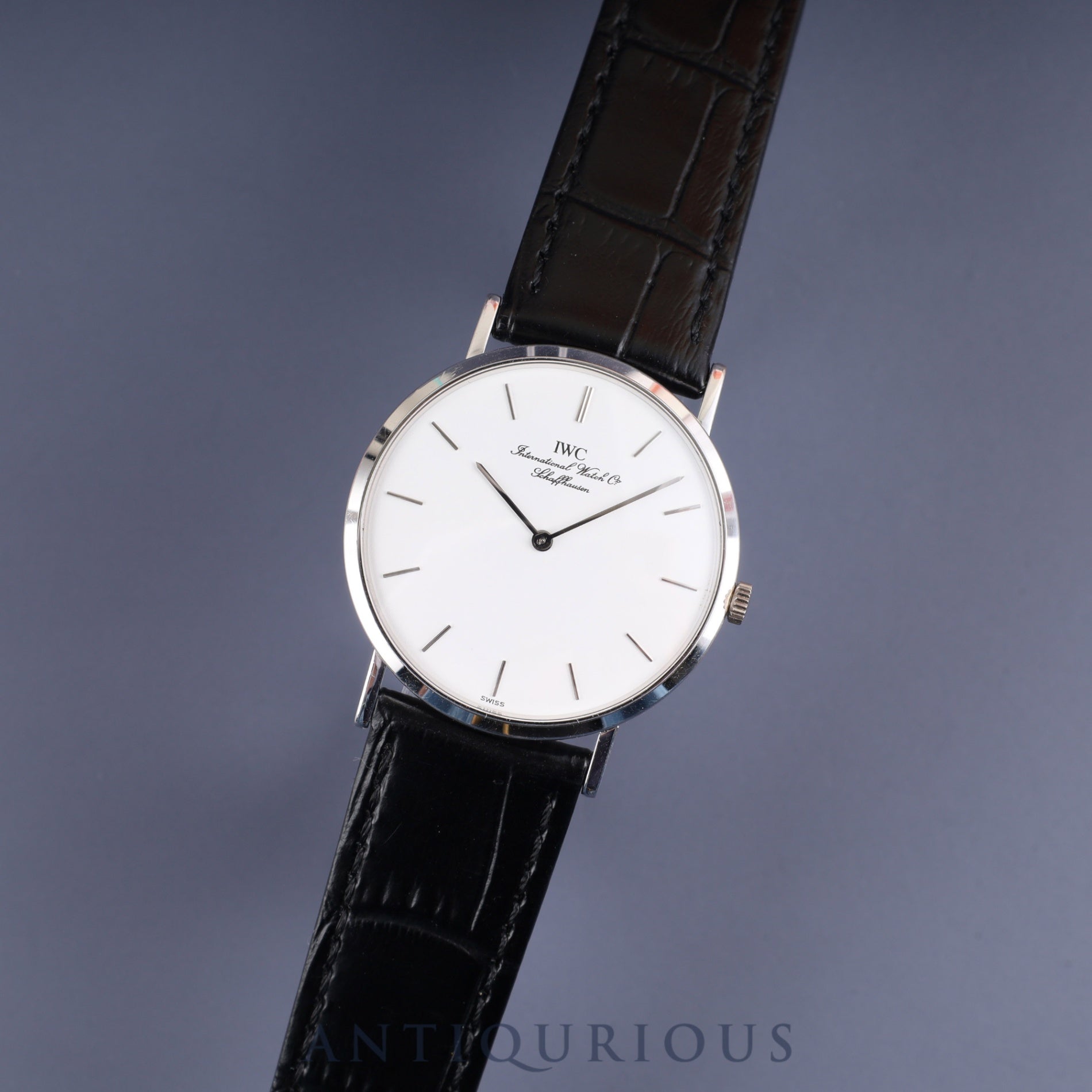 IWC ポートフィノ IW201003 手巻き Cal.1852 750 革 純正尾錠 (SS) ホワイト文字盤 オーバーホール済み アイダブリュシー