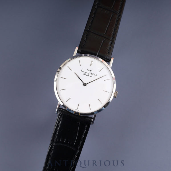 IWC ポートフィノ IW201003 手巻き Cal.1852 750 革 純正尾錠 (SS) ホワイト文字盤 オーバーホール済み アイダブリュシー